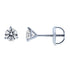 Lab Created Diamond Screw Back Martini Stud Earrings 3/5ctw in 18k White Gold (IGI Certified)